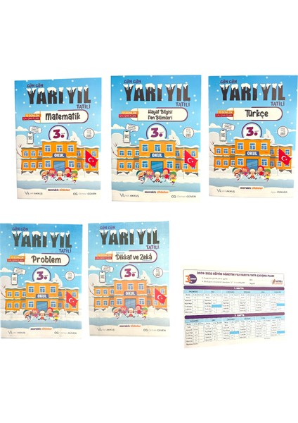 3. Sınıf Gün Gün Yarıyıl Tatil Kitabı
