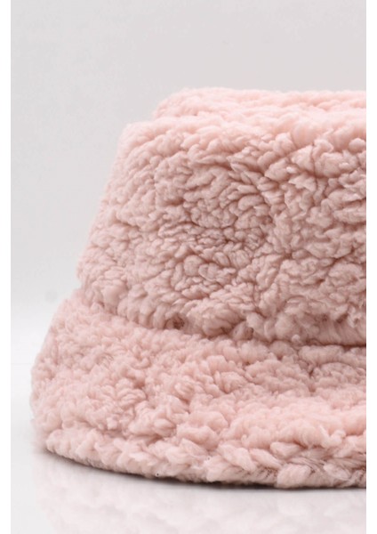 Kadın Kışlık Suni Kürk Peluş Pembe Şapka fiyatları