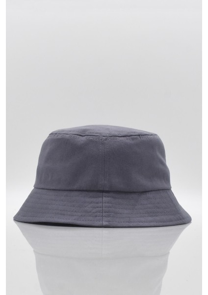 %100 Pamuk Antrasit Kova Balıkçı Şapka Bucket Hat