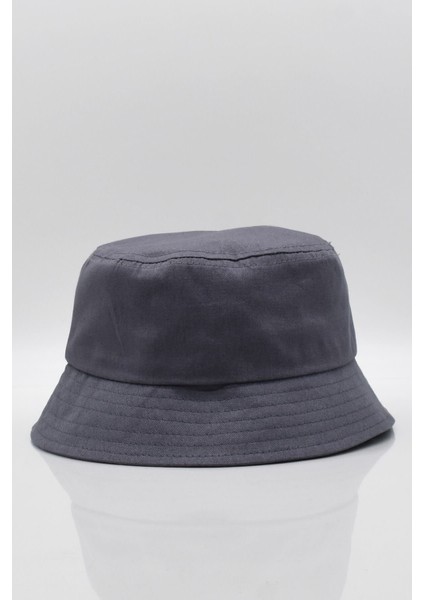 %100 Pamuk Antrasit Kova Balıkçı Şapka Bucket Hat