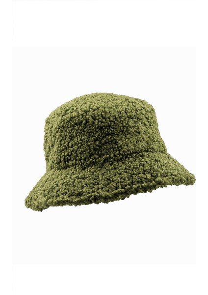 Kadın Haki Kışlık Balıkçı Bucket Şapka