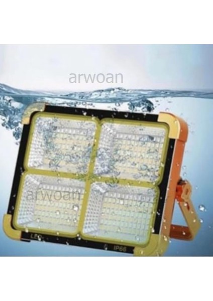 Portatif Solar LED Projektör Güneş Enerjili Seyyar LED Işık Taşınabilir Sokak Aydınlatması fırsatları