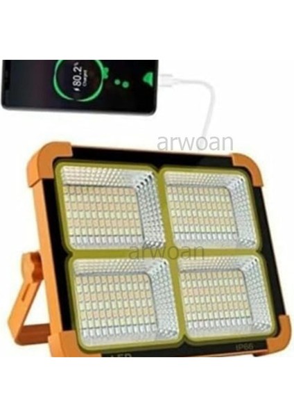 Portatif Solar LED Projektör Güneş Enerjili Seyyar LED Işık Taşınabilir Sokak Aydınlatması indirimleri