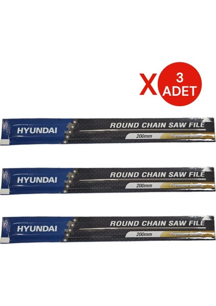 Motor Zincir Bileme Eğesi 13/64'' (5.2mm) 3 Adet