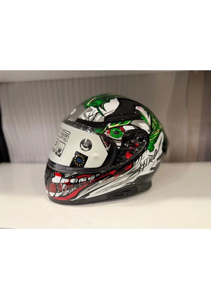 Kask Shıro Katana Sv Joker Kırmızı/yeşil/beyaz