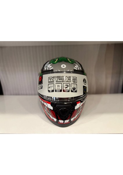 Kask Shıro Katana Sv Joker Kırmızı/yeşil/beyaz fırsatları