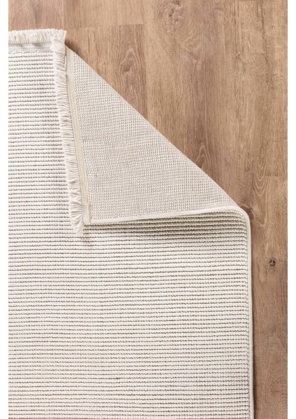 Loopy 5552 Krem Yumuşak Dokulu Bukle Modern Salon Mutfak Koridor Halısı Tozumaz Örgü Makine Halısı fiyatları