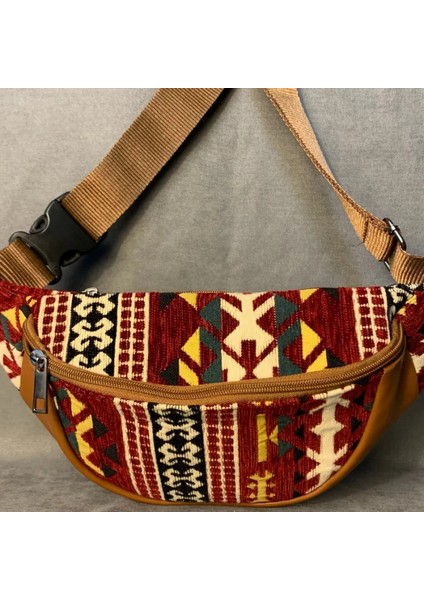 Otantik Kilim Desenli Bel Çantası fiyatları