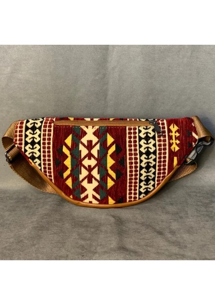 Otantik Kilim Desenli Bel Çantası fırsatları