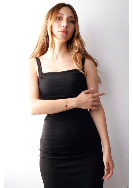 Matya Altın Renk Lak Kaplama B Harfi Bileklik fırsatları