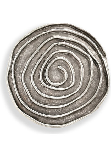 Matya Antik Gümüş Kaplama Büyük Spiral Model Ayarlanabilir Yüzük indirimleri