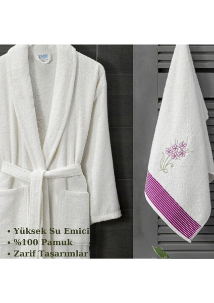 Krem K Havlulu Bornoz 2li Set fiyatları