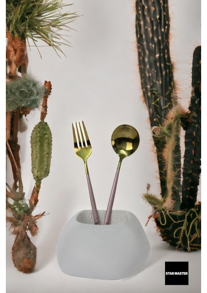 Tezgah Kaşıklık Modern Tezgah Üstü Kaşıklık Dekoratif Dik Kaşıklık Altın Eskitme Renk fiyatları