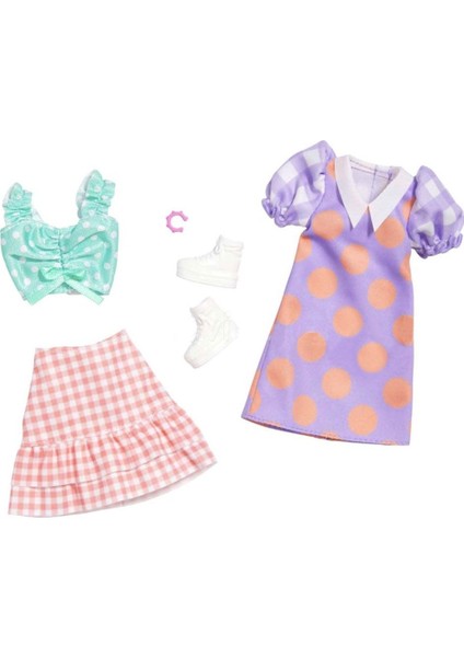 GWF04 Barbie'nin Kıyafet Koleksiyonu 2'li Paketler / +3 Yaş fırsatları