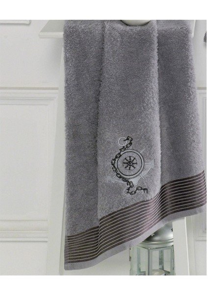 Antrasit Havlulu Bornoz 2li Set fiyatları