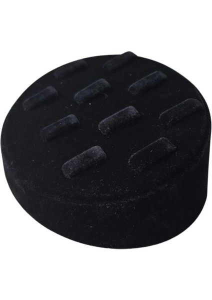 Yüzük Standı ve Tablası (Oval) Süet Siyah (10 Tırnaklı) indirimleri