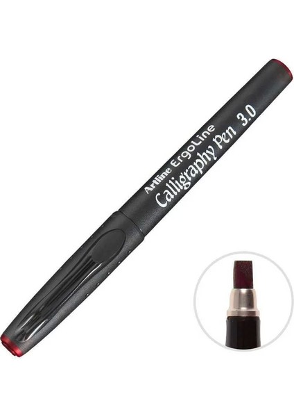 243 Kaligrafi Kalemi 3.0 mm Kırmızı fiyatları
