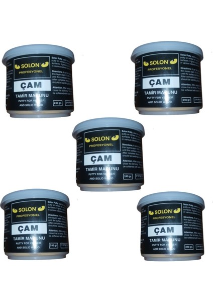 5 Adet Çok Amaçlı Ahşap Parke Masa Sehpa Çizik Çok Amaçlı Tamir Dolgu Macunu Çam 240 gr