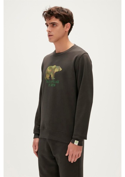 Re-Fınger Crewneck Siyah Erkek Sweatshirt fiyatları