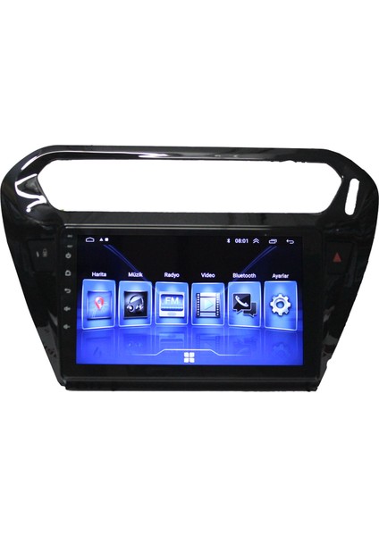 Smart Go Peugeot 301/ Citroen C Elysee 2012/2022 Siyah 9 Inç 6-128