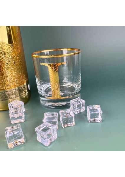 I Harfli Gold Altın Yaldızlı Viski Kadeh Bardak Jumbo Serisi fiyatları
