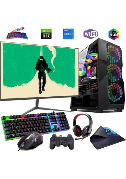 I7 12700F 32GB Ddr4 1tb M2 6gb RTX3050 24" Monitörlü (Gaming Set)