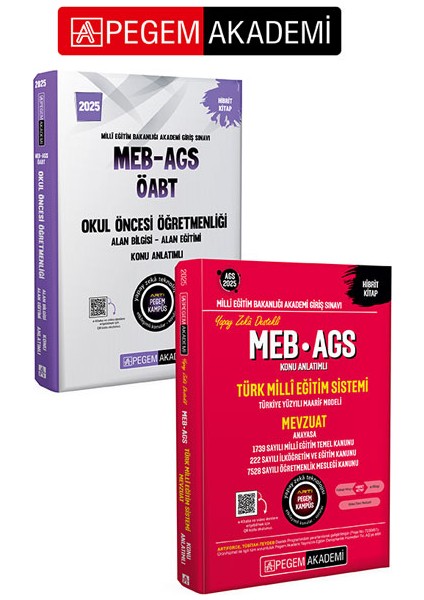 PEGEM AKADEMİ 2025 MEB-AGS-ÖABT Okul Öncesi Öğretmenliği Konu An