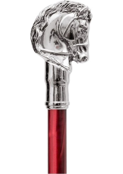 Silver At Figürlü Çizgili Zarif Lüks Şemsiye H: 95 cm - Ø 110 cm indirimleri
