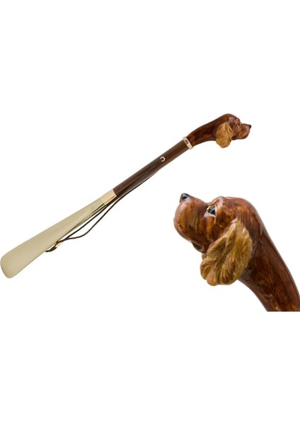Cocker Kahvrengi Lüks Ayakkabı Çekeceği H: 50 cm