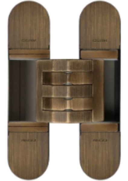 Gizli Menteşe 130X30 mm Antik Saten Renk