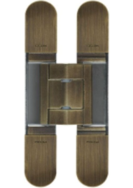 Gizli Menteşe 128X22 mm 60 kg Mat Antik Bronz Renk