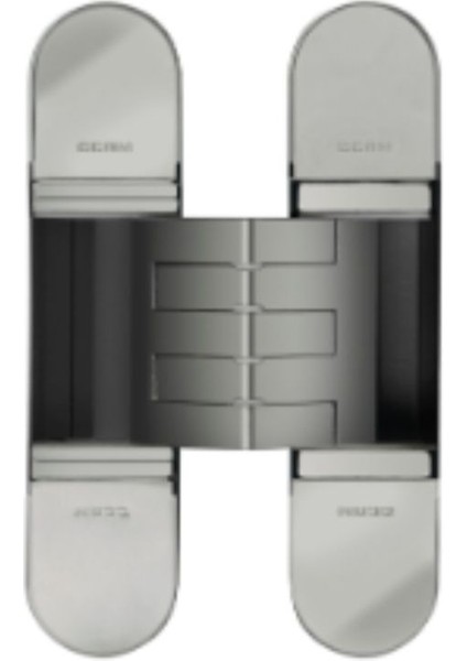 Gizli Menteşe 130X30 mm Parlak Nikel Renk