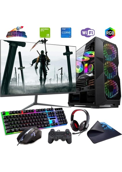 I7 12700F 32GB Ddr4 1tb M2 4gb GTX1650 24" Monitörlü (Gaming Set)