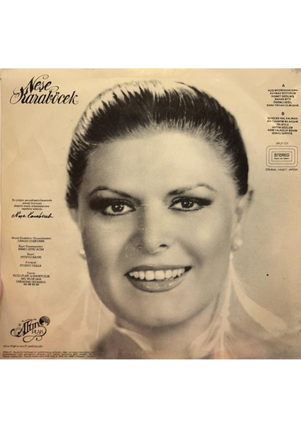 Neşe Karaböcek ‎– Canım Dinleyicilerim 1981 Baskı (Plak)