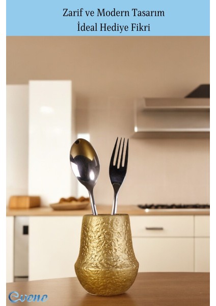 Tezgah Üstü Kaşıklık Dekoratif Dik Kaşıklık Silindir Kaşıklık Beyaz Renk fırsatları