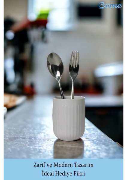 Tezgah Üstü Kaşıklık Dekoratif Dik Kaşıklık Silindir Kaşıklık Altın Eskitme Renk fırsatları