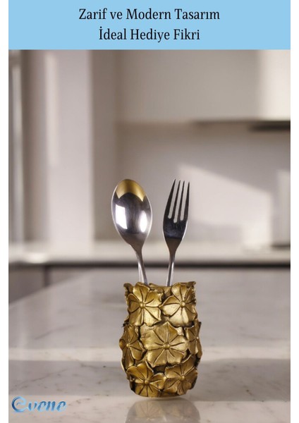 Tezgah Üstü Kaşıklık Dekoratif Dik Kaşıklık Silindir Kaşıklık Beyaz Renk Model 16 fırsatları