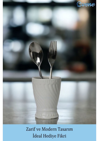 Tezgah Üstü Kaşıklık Dekoratif Dik Kaşıklık Silindir Kaşıklık Altın Renk fırsatları