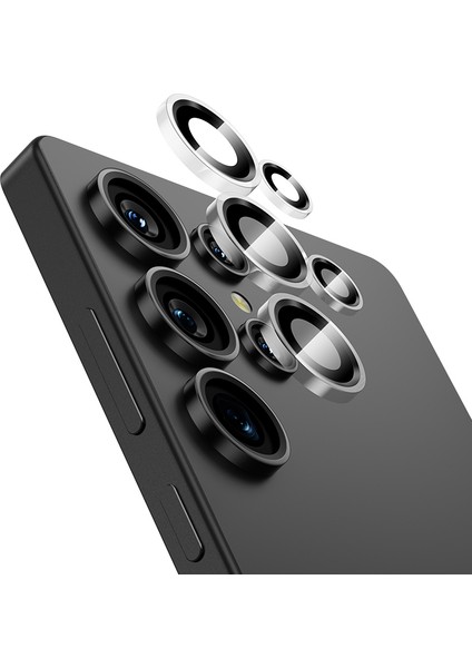 Galaxy S25 Ultra Kamera Lens Koruyucu Glass Warrior Kolay Uygulama Aparatlı Şeffaf