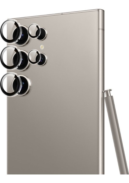 Galaxy S25 Ultra Wiwu LG-011 Lens Guard Anti Reflectiv Kamera Lens Koruyucu Uygulama Aparatlı Şeffaf