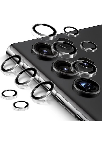 Galaxy S25 Ultra Wiwu LG-011 Lens Guard Anti Reflectiv Kamera Lens Koruyucu Uygulama Aparatlı Şeffaf