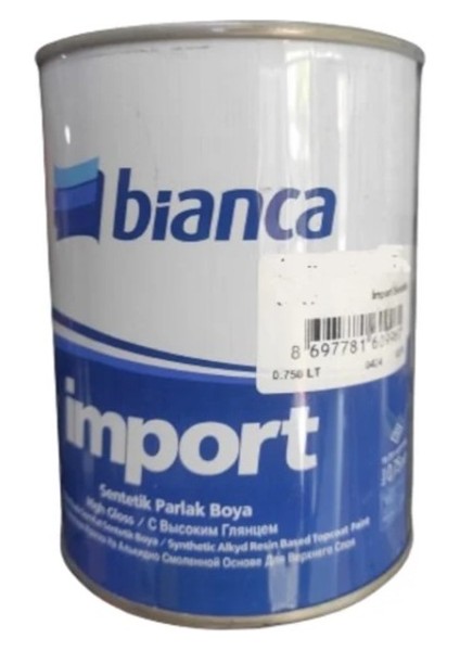 Import Sentetik Ahşap & Metal Boyası 0.75 L Boncuk Mavi -Sarı