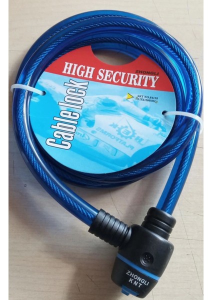 Kalın Bisiklet Motosiklet Kilidi 15X1500 mm