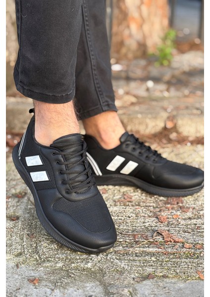 Logan Siyah Beyaz Ortopedik Günlük Garantili Yürüyüş Koşu Sneaker Spor Ayakkabı LOGAN-7039 modelleri