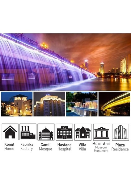 50 cm Wallwasher LED Bina Dış Duvar Aydınlatma Günışığı Işık modelleri
