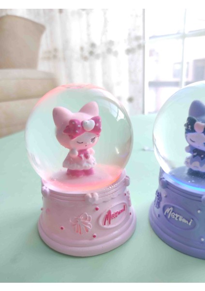 Kar Küresi Hello Kitty Işıklı Simli