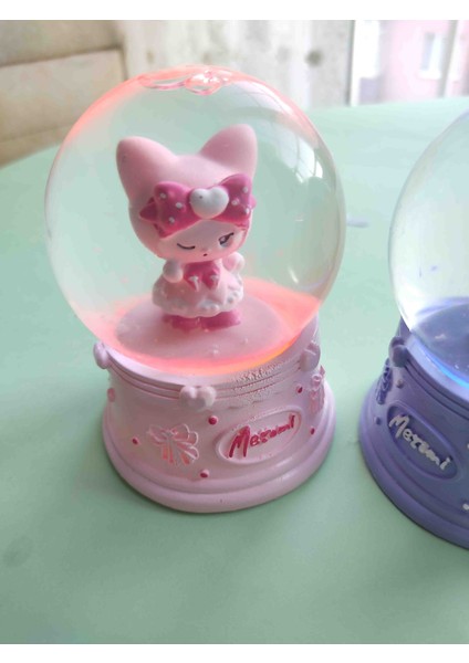 Kar Küresi Hello Kitty Işıklı Simli