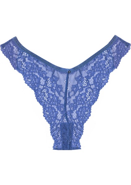 Violet Kadın Mor Rengi Dantelli Brazilian Külot
