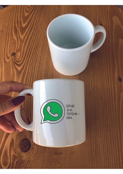 Vhatsapp Baskılı Seramik Kupa Bardak