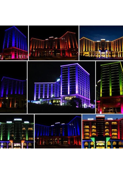 50 cm Wallwasher LED Bina Dış Duvar Aydınlatma Yeşil Işık indirimleri